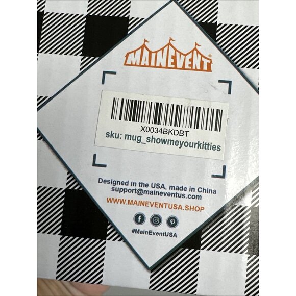 Mainevent Coffee Mug Show Me Your Kitties Made In USA NIB - Picture 11 of 14